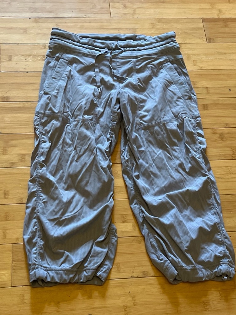 lululemon athletica Light Gray Drawstring Cargo Sweatpants